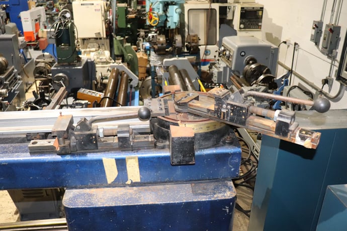1/2" PHI #420, Tube Bender, Type II, 8" center line, 120" L, 195 deg. of bend, 3/8" drive key, 2000 - Image 3