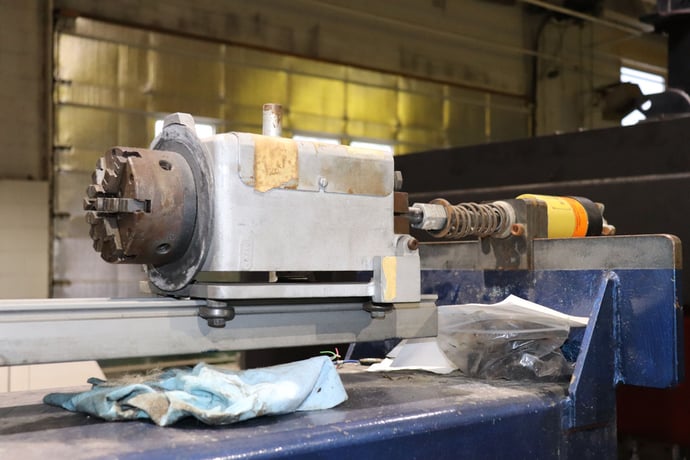 1/2" PHI #420, Tube Bender, Type II, 8" center line, 120" L, 195 deg. of bend, 3/8" drive key, 2000 - Image 8