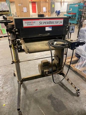 24" Supermax Tools #Superbrush-24, Brush Sander, 24" width, 9"-11" brush diameter, 400-1200 RPM - Image 1