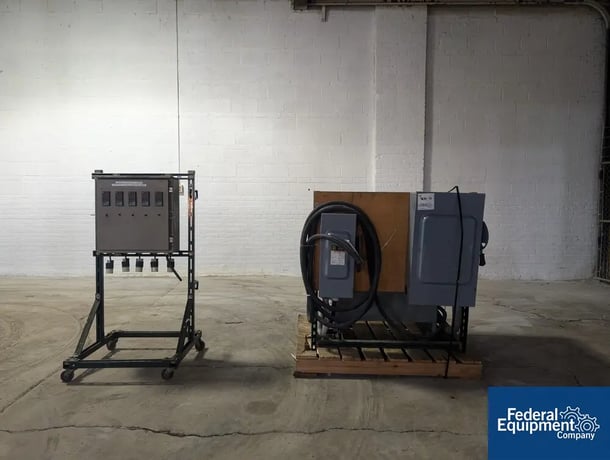 24" Vinyletech Abbottstown #D9060, Sheet Cooling Stack, approximately 24" wide x 12" diameter cooling drum - Image 4