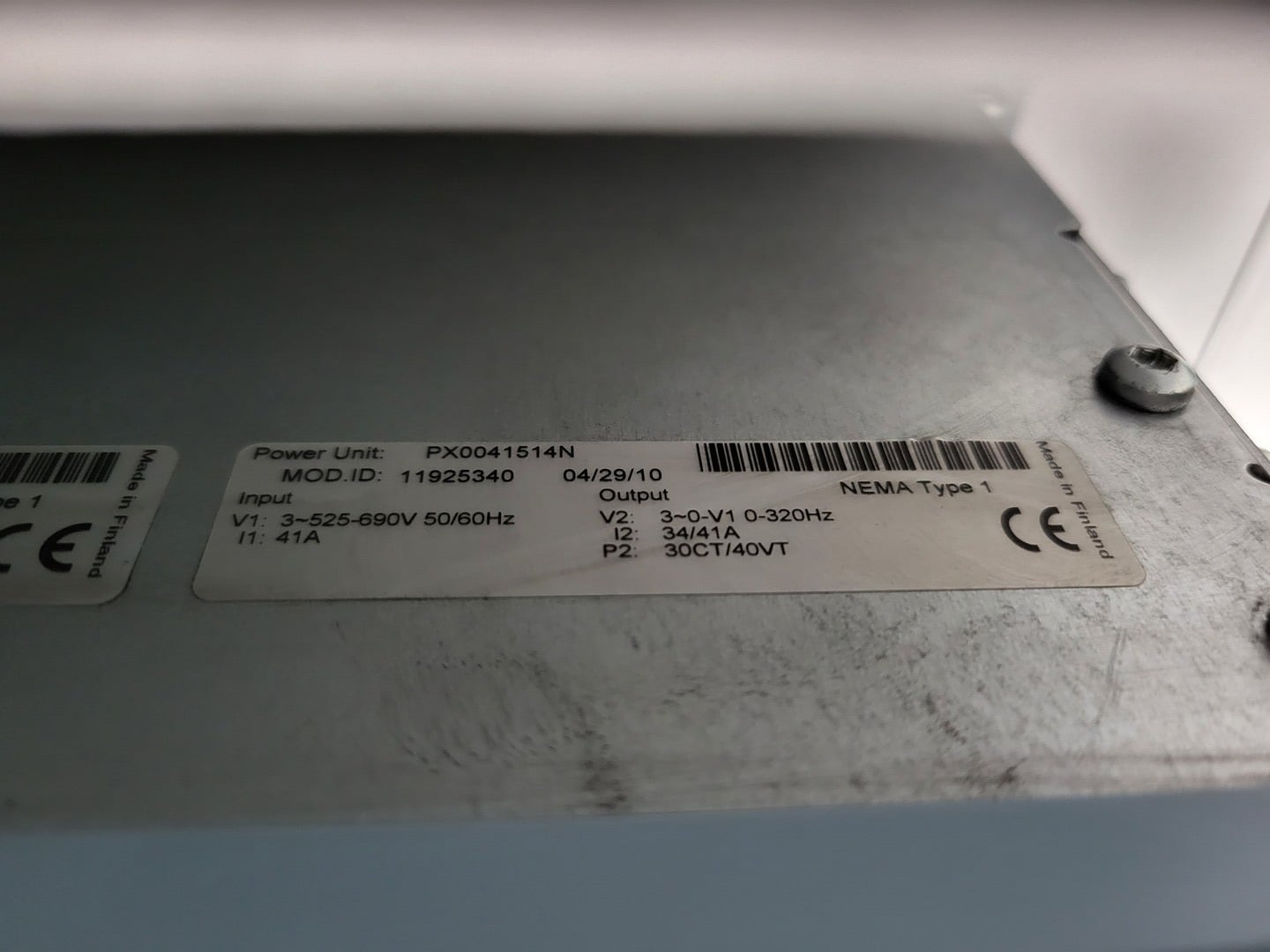 30 HP Eaton Cutler-Hammer, SVX030A1-5A4N1, VFD, 600 Volts, 3 phase, like new - Image 6