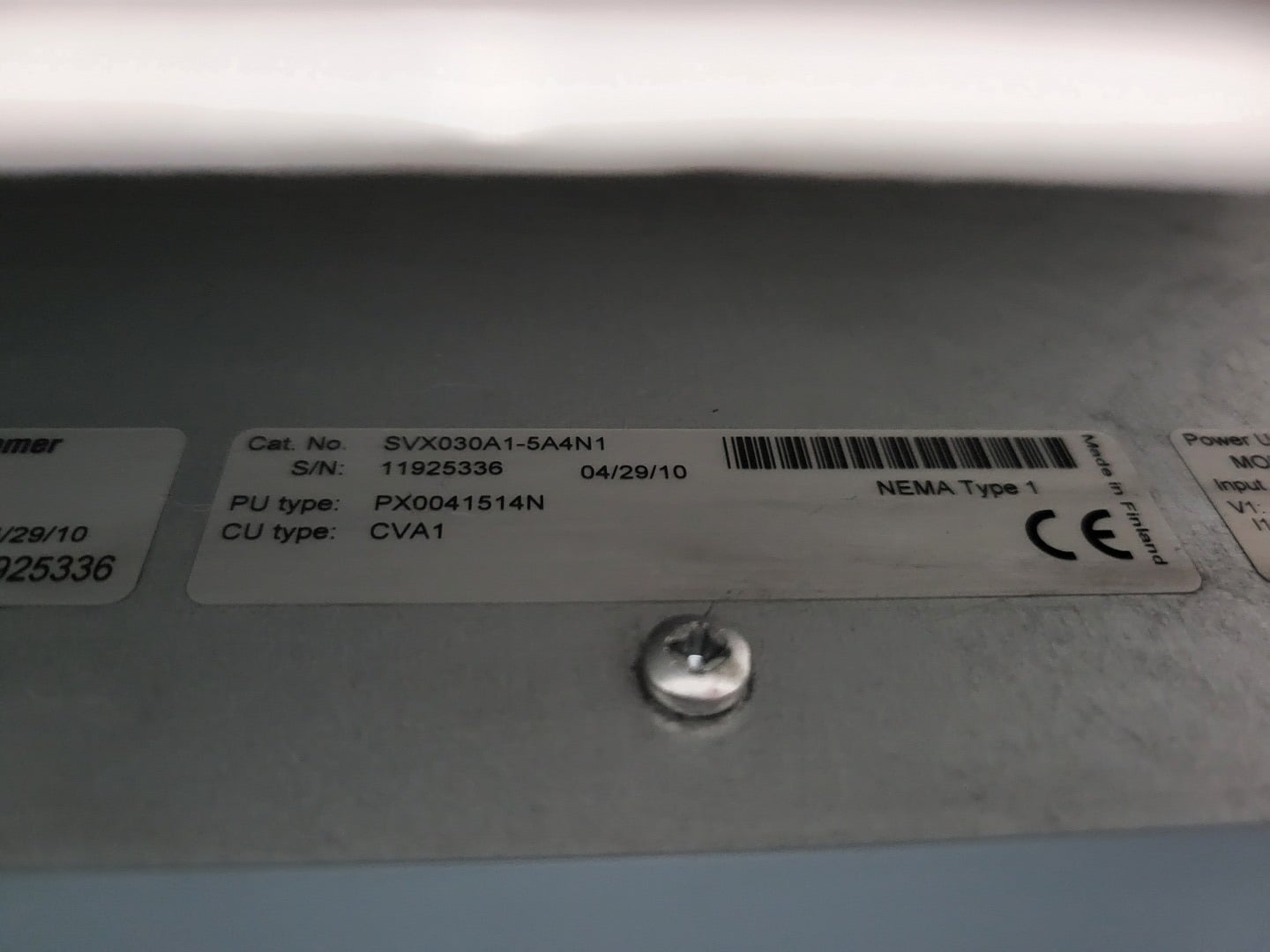 30 HP Eaton Cutler-Hammer, SVX030A1-5A4N1, VFD, 600 Volts, 3 phase, like new - Image 8