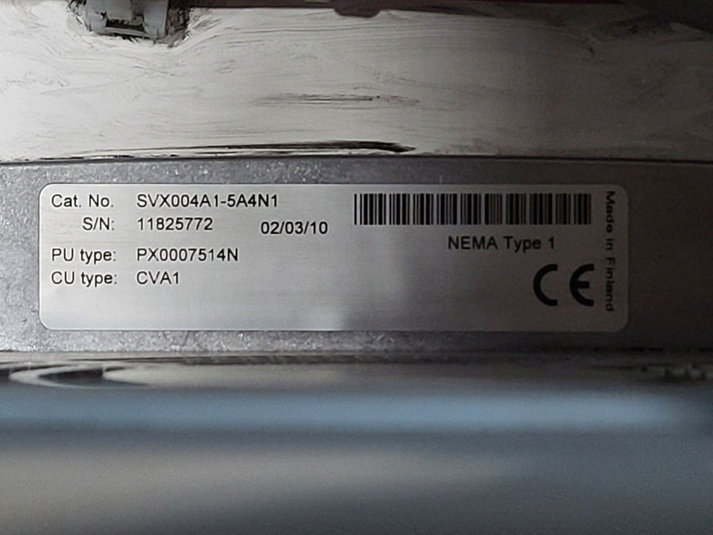 5 HP Eaton, SVX004A1-5A4N1, variable frequency drive, 600 Volts, 3 phase, like new - Image 8