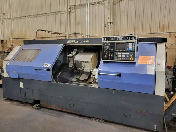 Leadwell #LTC-30BPL, 25.6" swing, 12" chuck, 3-jaw, 3" bar, 40" centers, 18.9" dia., 54" lgth, A2-8, 12 - Image 4