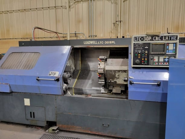 Leadwell #LTC-30BPL, 25.6" swing, 12" chuck, 3-jaw, 3" bar, 40" centers, 18.9" dia., 54" lgth, A2-8, 12 - Image 5