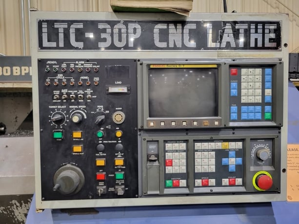 Leadwell #LTC-30BPL, 25.6" swing, 12" chuck, 3-jaw, 3" bar, 40" centers, 18.9" dia., 54" lgth, A2-8, 12 - Image 8