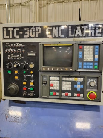Leadwell #LTC-30BPL, 25.6" swing, 12" chuck, 3-jaw, 3" bar, 40" centers, 18.9" dia., 54" lgth, A2-8, 12 - Image 9