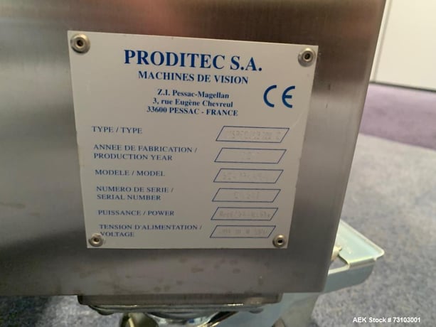 Proditec #Inspectab-100C, Tablet Inspection Machine, 120k tablets/hr. of 5 mm diameter Tablets, 35k - Image 7
