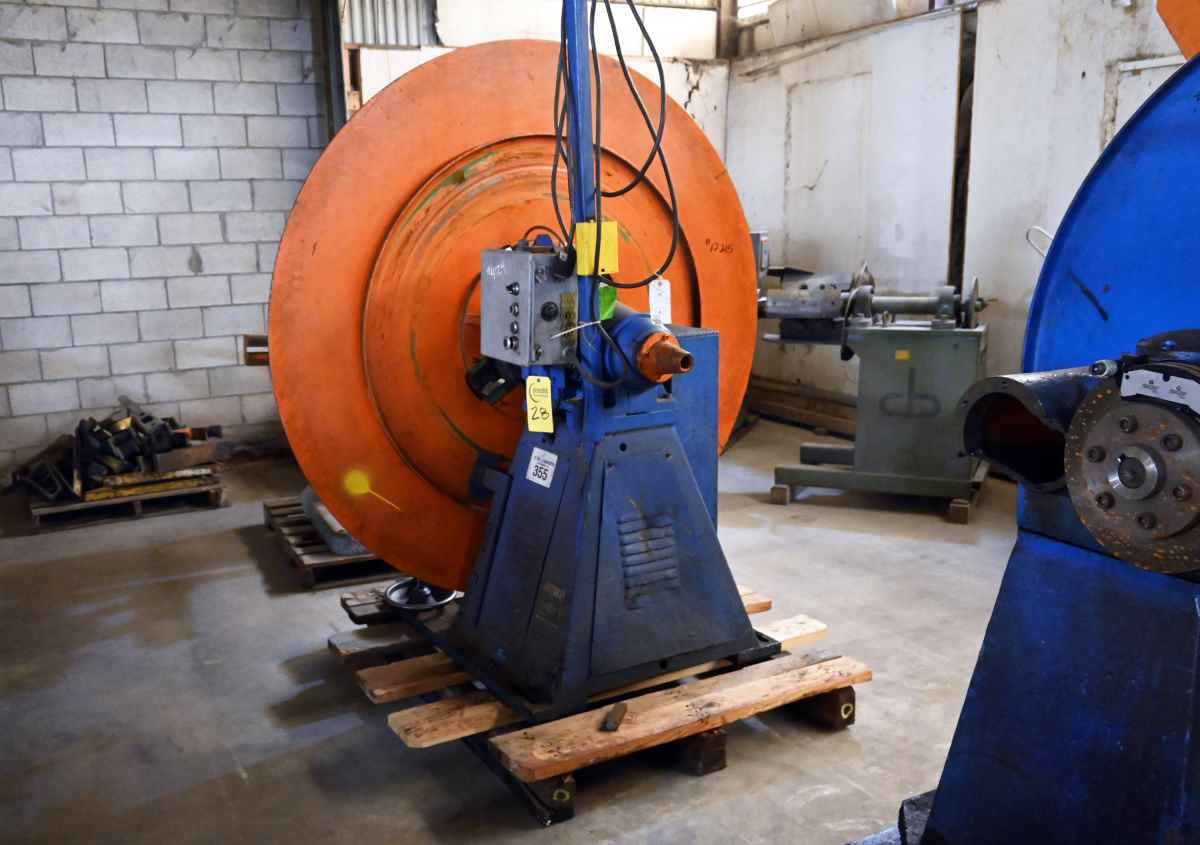 4000 lb. Littell #40-12, motorized single uncoiler, 12" width, 48" outside dimensions, 15"-20" ID, 4-arm - Image 4