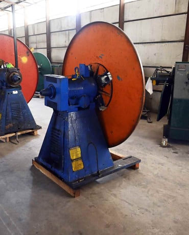 4000 lb. Littell #40-12, single uncoiler, 12" width, 60" outside dimensions, 15"-20" ID, 4-arm manual - Image 3