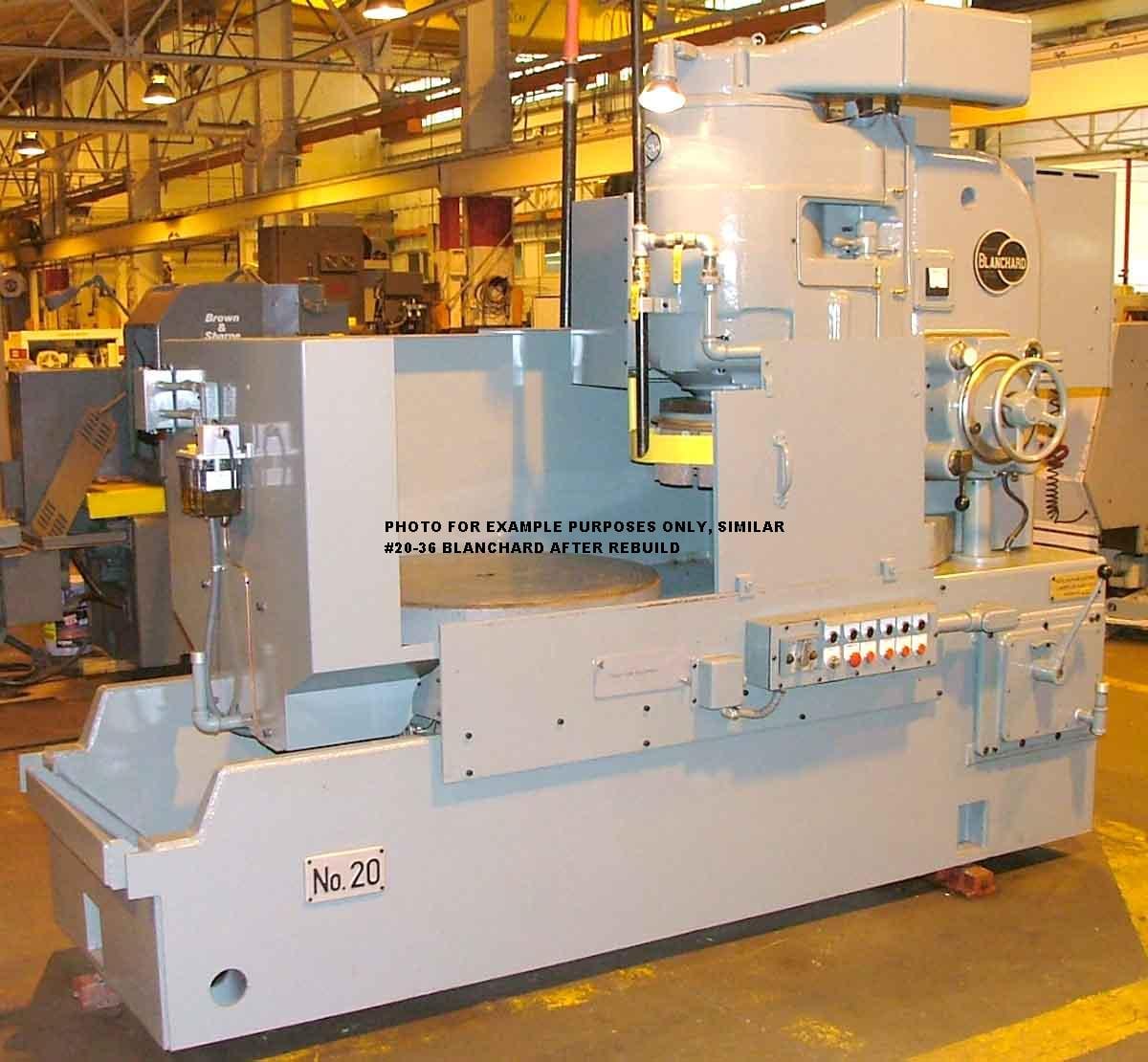 Blanchard #20D-36, grinder, 36" chuck, 24" vert., 30 HP, rebuilt with warranty, 1974, #16157 - Image 1