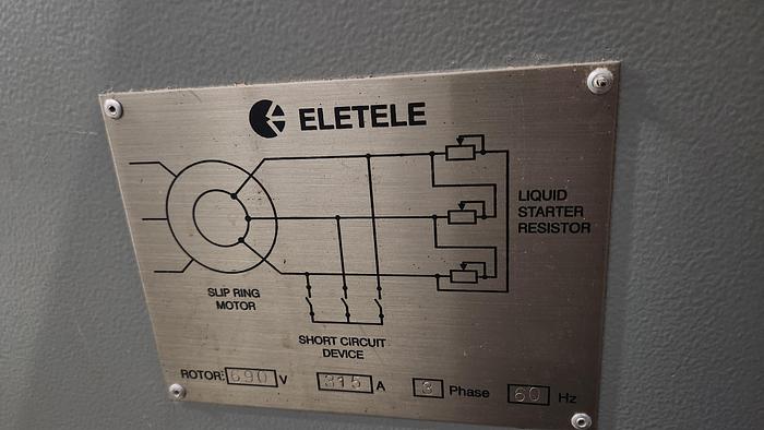 Eletele #EF1-00, liquid rheostat, 500 HP, 4160 Volts - Image 5
