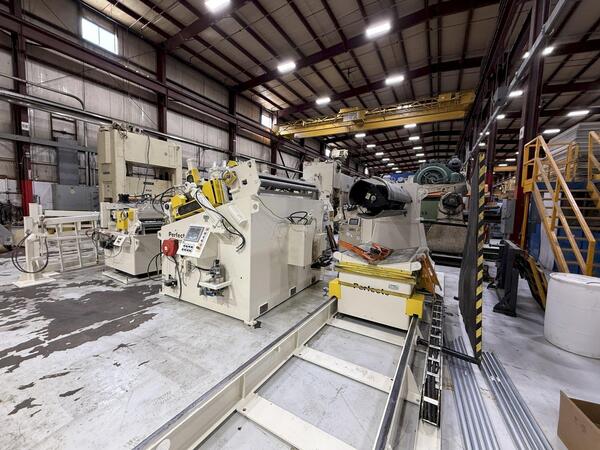 60000 lb. Perfecto, complete coil feed line, 72" width, .125" thickness - Image 3