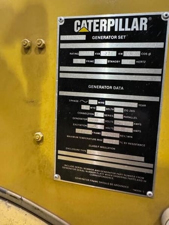 270 KW Caterpillar #3408, diesel generator, 277/480 Volts - Image 3