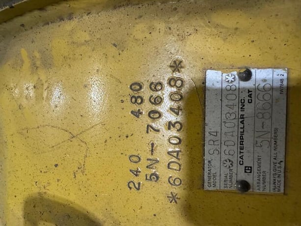 270 KW Caterpillar #3408, diesel generator, 277/480 Volts - Image 4