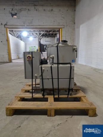 Thysesen Henschel #KM23, mixer cooler, 23 liter, jacketed for .8 bar, side discharge with manual plug valve - Image 3