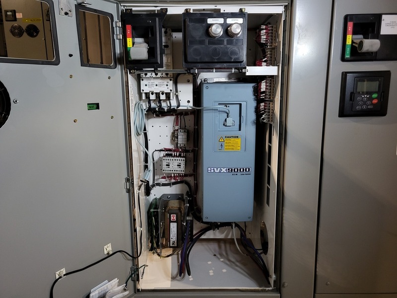30 HP Eaton, SVX025A1-5A4N1, variable frequency drive, 600 Volts, 34 amps, like new - Image 3