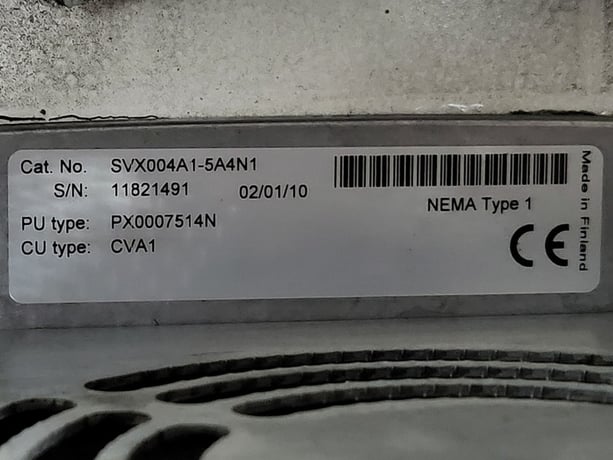 5 HP Eaton Cutler-Hammer, SVX004A1-5A4N1, variable frequency drive, 600 Volts, 15 amps, like new - Image 5