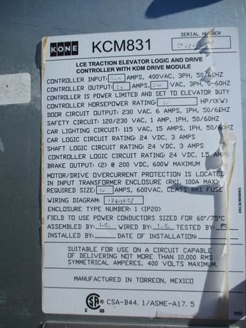 Kone #KCM831, elevator controller - Image 3