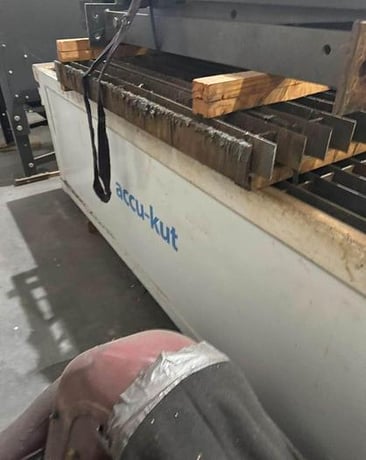 AKS #Accu-Kut-P0812, plasma table, 8' x 12' Hypertherm HPR 400XD plasma cutter, 2018 - Image 2