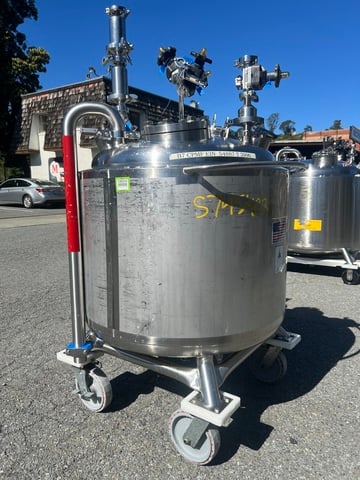 80 gallon Precision Stainless, reactor, 316L Stainless Steel, jacketed, 45 psi internal, dished bottom, 1992 - Image 4