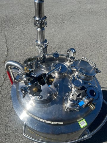 80 gallon Precision Stainless, reactor, 316L Stainless Steel, jacketed, 45 psi internal, dished bottom, 1992 - Image 6