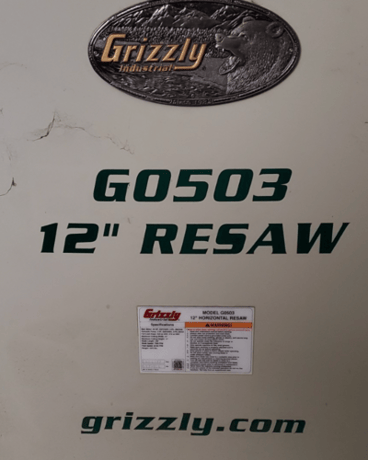 Grizzly #GO503, 12" Resaw, 2020 - Image 3