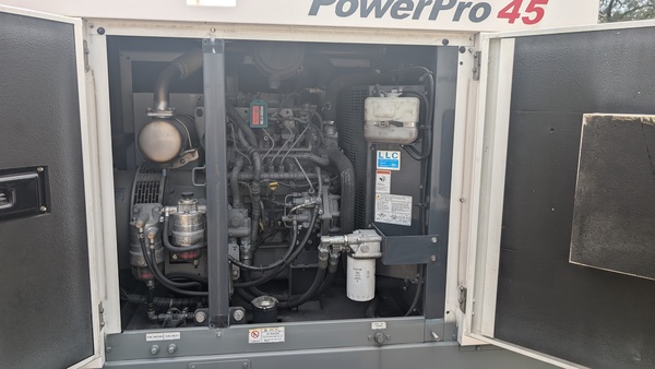 36 KW Airman PowerPro #MMD-SDG45S-8E1, diesel generator, sound attenuated enclosure, 240/480 Volts, 6249 - Image 3