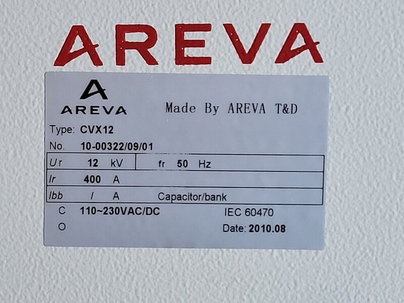 400 Amps, Areva #CVX12, vacuum contactor, 12 KV, new surplus - Image 2