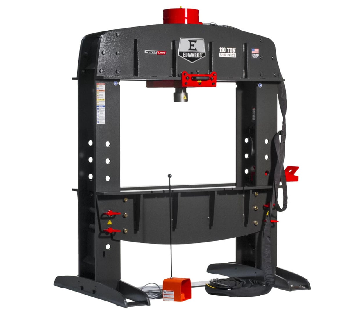 110 Ton, Edwards #HAT9000, shop press, 12-1/4" stroke, 37-7/16" x 48" table, new - Image 2