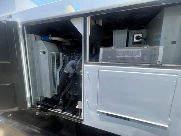 56 KW Multiquip #DCA70SSIU4f, diesel generator, sound attenuated enclosure, trailer tank, 240/480 Volts, 6843 - Image 6