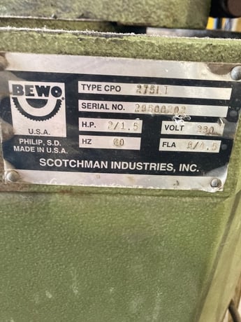 Scotchman #2T5LT Netal Cutting Saw, 12" blade, 2-1/2 HP, 230 v., vise for holding materials - Image 5