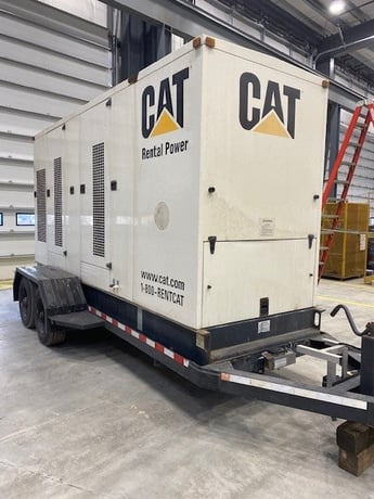 365 KW Caterpillar #3456, diesel generator, trailer mounted, 600 Volts, 166 hours, S/N 3PG00271 - Image 1