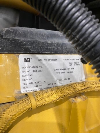 365 KW Caterpillar #3456, diesel generator, trailer mounted, 600 Volts, 166 hours, S/N 3PG00271 - Image 4