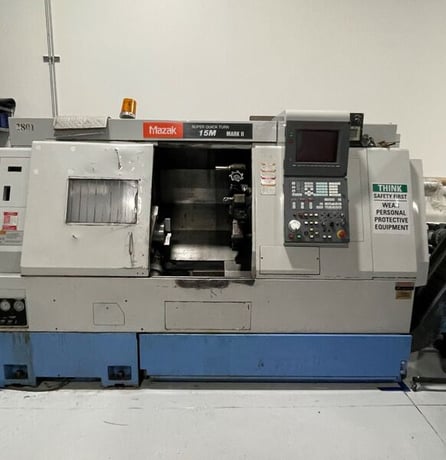 Mazak #Super-Quick-Turn-15M-Mark-II, CNC lathe, 20.9" swing, 8" chuck, 2" bar, 20 HP, 1997 - Image 2