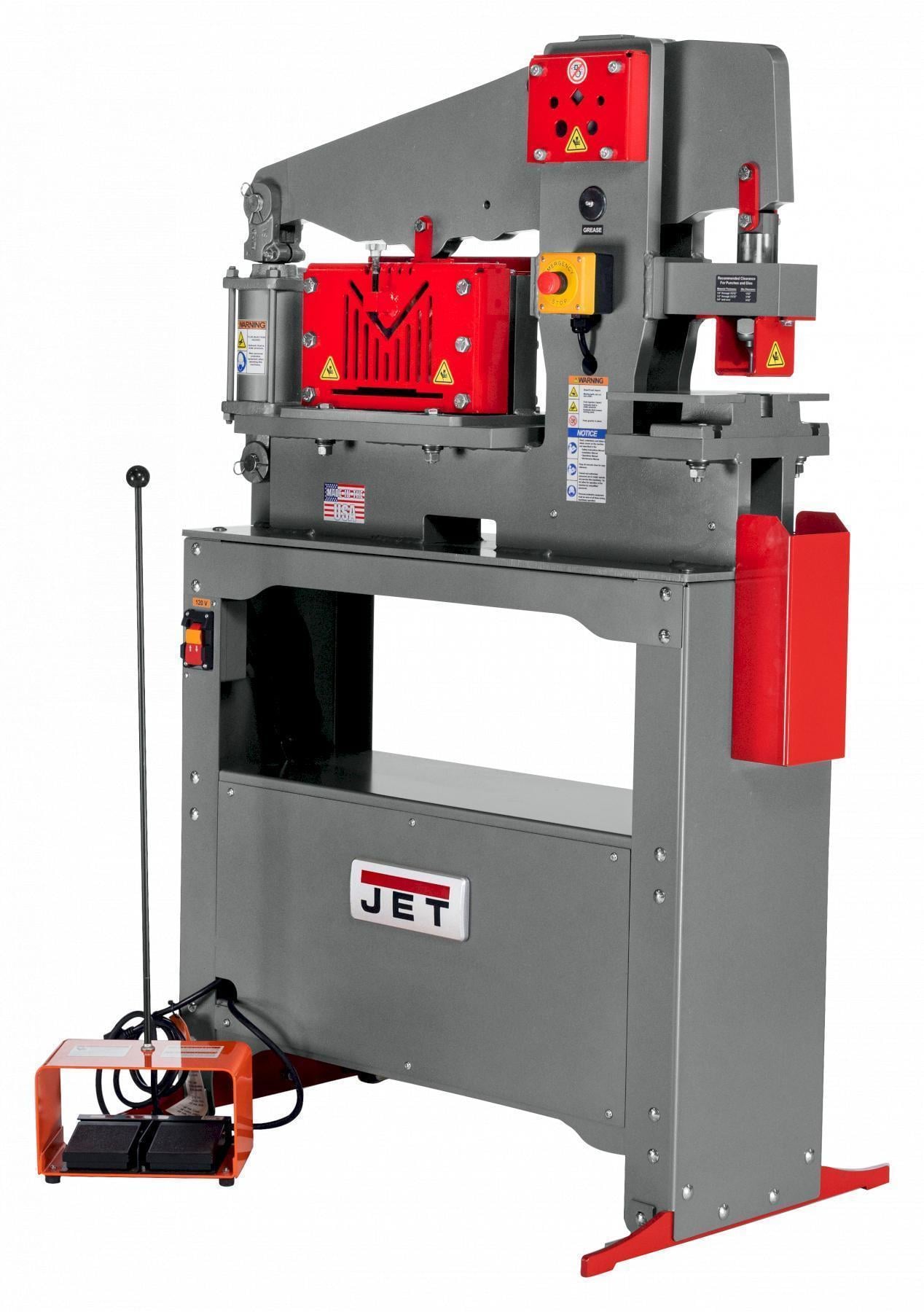 3" x 3" x 1/4" Jet #JIW-45T, ironworker, 45 Ton, 3500 RPM, 5.75" throat, 1.5" stroke - Image 2