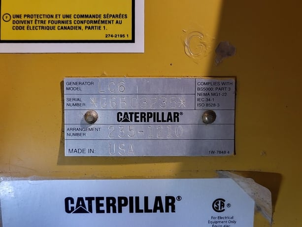 365 KW Caterpillar #3456, diesel generator set, 600 Volts, 489 HP, 2006 - Image 2