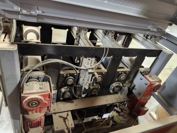 Ogden PUR Laminating Line, hopper feeder, glue applicator, drum melter, manual cut of saw, 2021 - Image 2