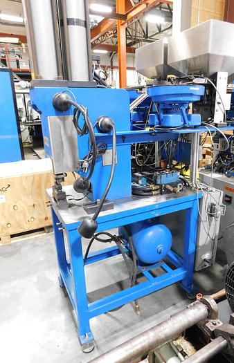 Edward Segal #AO-10, 1/4" riveter, 2 hoppers, 2 vibratory feeders, double head design, pneumatic heads, foot - Image 2