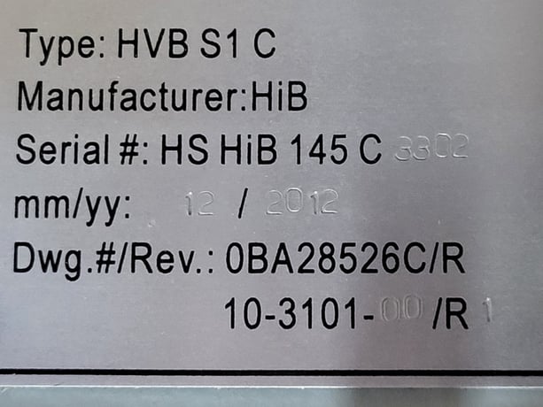 Hitachi T & D Solutions, HVB-S1-C, 14500 Volts breaker, new surplus, 2012 - Image 5