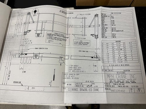 3 Ton, Budgit overhead free standing crane system, 14' wide x 130' long - Image 3