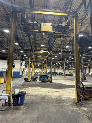 3 Ton, Budgit overhead free standing crane system, 14' wide x 130' long - Image 7