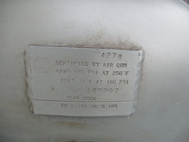 10 HP Chicago Pneumatic #QRS-10, rotary air compressor,tank & dryer, 40 cfm @ 125 psi, 230/460 V., 3-phase - Image 5