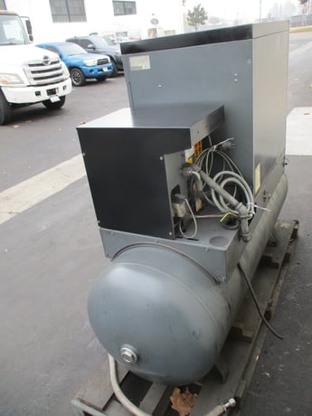 10 HP Chicago Pneumatic #QRS-10, rotary air compressor,tank & dryer, 40 cfm @ 125 psi, 230/460 V., 3-phase - Image 9