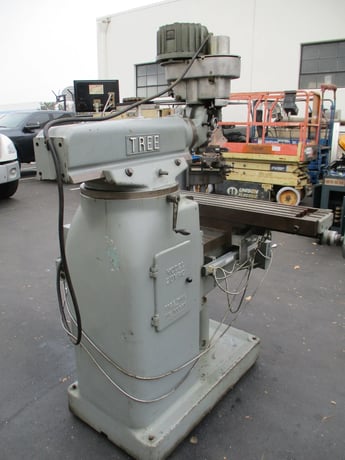 Tree #2UVRC, vertical mill, variable speed, 10.5"x42"table, 1.5 HP, 2-Axis digital read out,power feed - Image 10