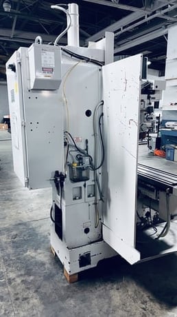 Milltronics #MB-19M-B, CNC bed mill, 13" x50" tbl., 7.5 HP, 4000 RPM, #40, 4-Axis, Centurion 6, power draw - Image 10