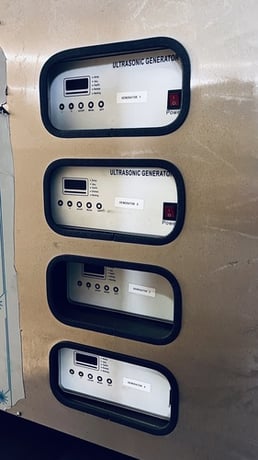 SharperTek #SH8000-400G, 40KHz ultrasonic cleaning tank, (2) 36" W x 56" L x 45" H tanks, 2021 - Image 9