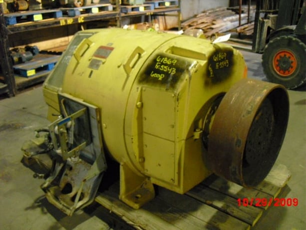 600 HP 1200 RPM General Electric, Frame 5543, DPFVBB, 500 VA - Image 1