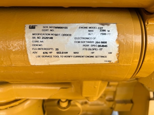 875 HP Caterpillar #C27 Power Unit, 2100 RPM, Tier 2, 6773 hours, 2006 - Image 3