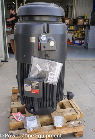 125 HP 1785 RPM U.S. Motors, Frame 444TP, TEFC, VHS, vertical hollow shaft, 460 Volts, unused surplus - Image 2